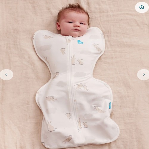 Love to Dream - Swaddle Up - White Cloud Bunnies - Original Cotton - 0 - 3 months